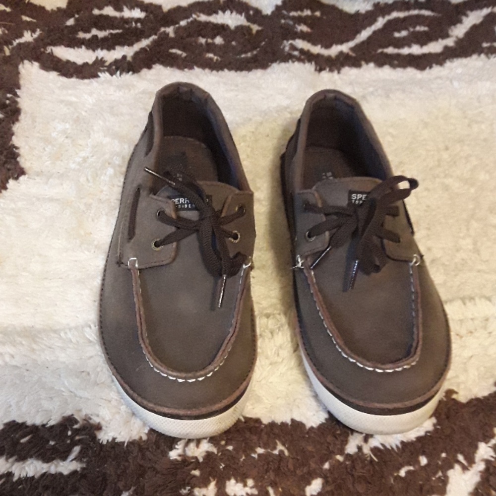 Sperry Top Sider Boat Shoes Brown Size 6